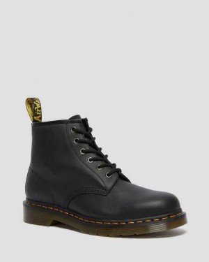 Dr Martens 101 Leather Ankle Boots Ankle Boots Black | 90345VUYB