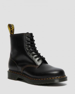 Dr Martens 1460 Abruzzo Leather Lace Up Boots Ankle Boots Black / Brown | 23195AKSN