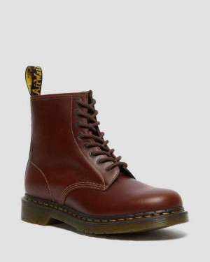 Dr Martens 1460 Abruzzo Leather Lace Up Boots Boots Brown / Black | 80435ZUWA