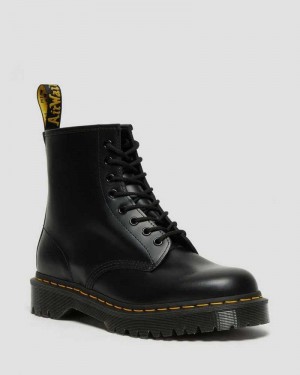 Dr Martens 1460 Bex Smooth Leather Platform Boots Boots Black | 25174SNHE