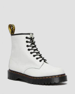 Dr Martens 1460 Bex Smooth Leather Platform Boots Ankle Boots White | 95467UDVJ