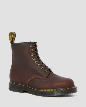 Dr Martens 1460 DM's Wintergrip Lace Up Boots Winter Boots Cocoa Snowplow | 91436DGPL