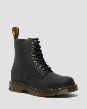 Dr Martens 1460 DM's Wintergrip Lace Up Boots Boots Black | 17394VNBF