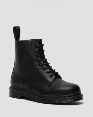 Dr Martens 1460 Mono Smooth Leather Lace Up Boots Ankle Boots Black | 34680ETYA