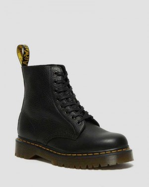 Dr Martens 1460 Pascal Bex Leather Lace Up Boots Ankle Boots Black | 67254IZCJ