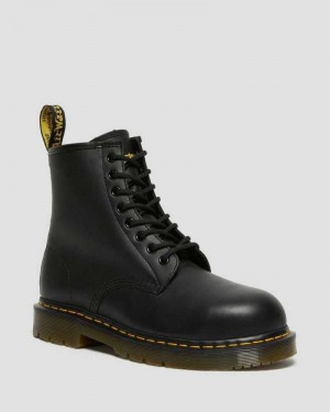 Dr Martens 1460 Slip Resistant Steel Toe Boots Boots Black | 85290OPBI