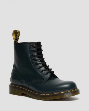 Dr Martens 1460 Smooth Leather Lace Up Boots Ankle Boots Navy | 17324YTES