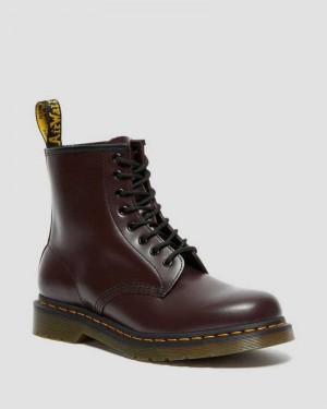 Dr Martens 1460 Smooth Leather Lace Up Boots Boots Burgundy | 10392VYDR