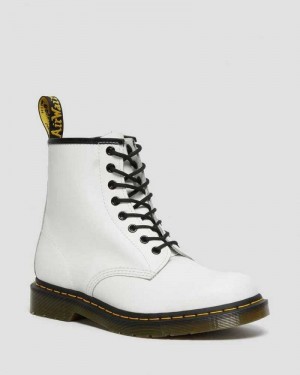 Dr Martens 1460 Smooth Leather Lace Up Boots Ankle Boots White | 67509RVKO