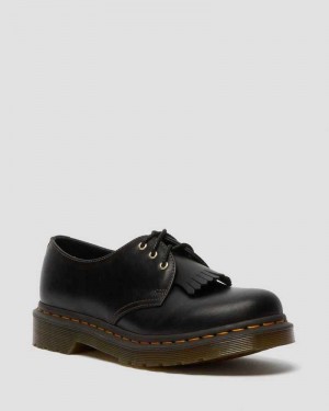 Dr Martens 1461 Abruzzo Leather Oxford Shoes Oxfords Shoes Black | 31820BANY