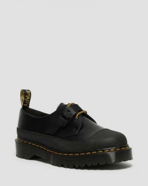 Dr Martens 1461 Bex Tech Smooth Leather Oxford Shoes Oxfords Shoes Black | 12453LJNR