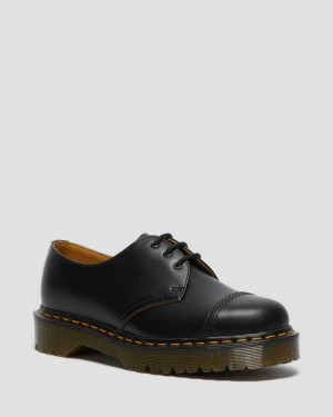 Dr Martens 1461 Bex Toe Cap Oxford Shoes Platform Shoes Black | 75296YGXN