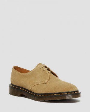 Dr Martens 1461 Buck Suede Oxford Shoes Oxfords Shoes Beige | 76083YZAX