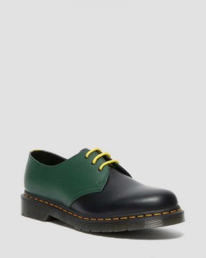 Dr Martens 1461 Contrast Smooth Leather Oxford Shoes Oxfords Shoes Black | 06543OCUP