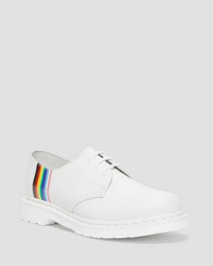 Dr Martens 1461 For Pride Smooth Leather Oxford Shoes Originals Shoes White | 06183RPMS