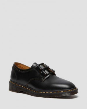 Dr Martens 1461 Ghillie Leather Oxford Shoes Oxfords Shoes Black | 06814UCXA