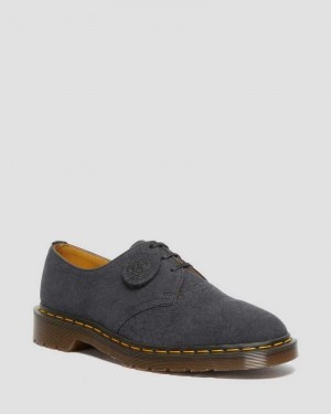 Dr Martens 1461 Nubuck Leather Oxford Shoes Oxfords Shoes Black | 69152UNFP