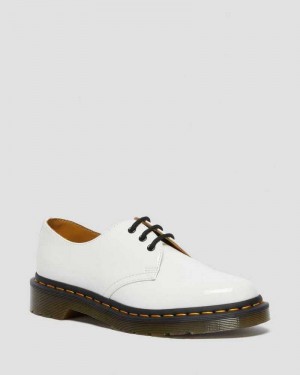 Dr Martens 1461 Patent Leather Oxford Shoes Oxfords Shoes White | 14805JVUD