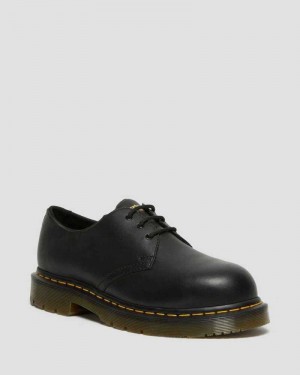 Dr Martens 1461 Slip Resistant Steel Toe Shoes Originals Shoes Black | 28145KOCY