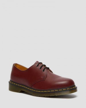 Dr Martens 1461 Smooth Leather Oxford Shoes Oxfords Shoes Pink Red | 10253LIDQ