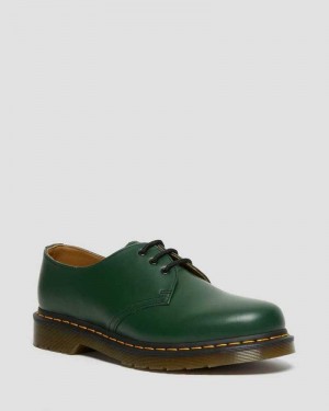 Dr Martens 1461 Smooth Leather Oxford Shoes Oxfords Shoes Green | 79586VUAB