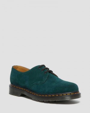 Dr Martens 1461 Suede Oxford Shoes Oxfords Shoes Green | 10457TJQZ