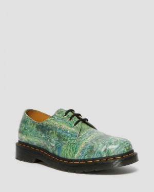 Dr Martens 1461 The National Gallery Monet Oxford Shoes Originals Shoes Green | 50621DEYX