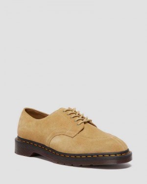 Dr Martens 2046 Suede Oxford Shoes Loafers Brown | 93185BVTC