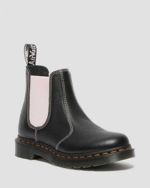 Dr Martens 2976 Contrast Leather Chelsea Boots Chelsea Boots Black | 01569QHFK