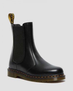 Dr Martens 2976 Hi Smooth Leather Chelsea Boots Chelsea Boots Black | 25960AJUB