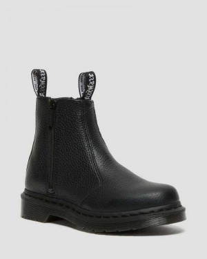 Dr Martens 2976 Leather Zipper Chelsea Boots Chelsea Boots Black | 04382HLUN