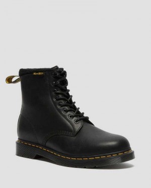 Dr Martens 2976 Pascal Warmwair Leather Lace Up Boots Boots Black | 43592CMOG