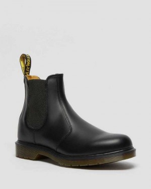 Dr Martens 2976 Smooth Leather Chelsea Boots Ankle Boots Black | 15826HOZU