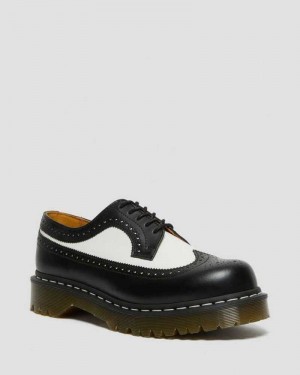 Dr Martens 3989 Bex Smooth Leather Brogue Shoes Oxfords Shoes Black | 90627UNZH