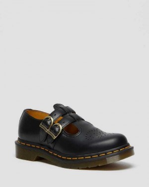 Dr Martens 8065 Smooth Leather Mary Jane Shoes Originals Shoes Black | 38679VHOU