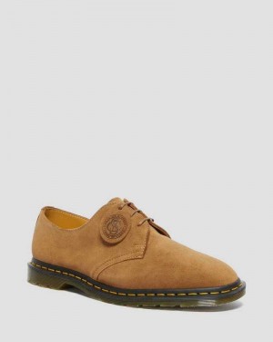 Dr Martens Archie II Suede Oxford Shoes Oxfords Shoes Dark Brown | 02734ZGAU