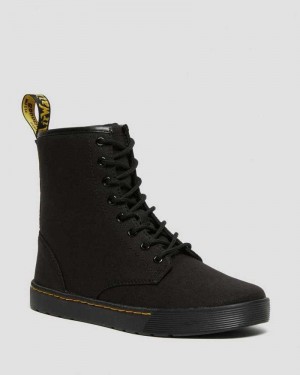 Dr Martens Cairo Canvas Lace Up Boots Casual Boots Black | 92378CZUH