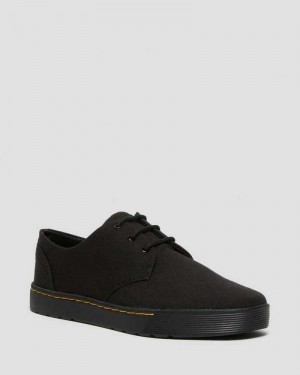 Dr Martens Cairo Low Canvas Shoes Casual Boots Black | 96301TONC