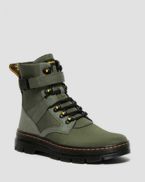 Dr Martens Combs Tech II Poly Casual Boots Casual Boots Khaki Green | 29704VNRP