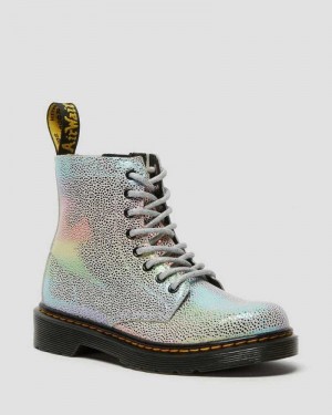 Dr Martens Junior 1460 Pascal Iridescent Lace Up Boots Boots Multicolor | 14253QIAV