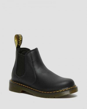 Dr Martens Junior 2976 Softy T Leather Chelsea Boots Boots Black | 69205BOXI