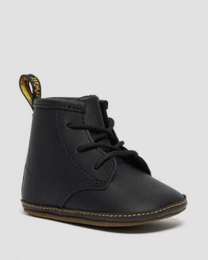 Dr Martens Newborn 1460 Auburn Leather Booties Boots Black | 25189BGQV