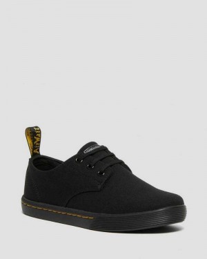 Dr Martens Santanita Canvas Casual Shoes Casual Boots Black | 74138DTXL