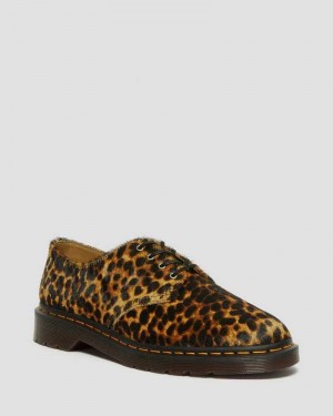 Dr Martens Smiths Hair On Leopard Print Dress Shoes Oxfords Shoes Multicolor Leopard | 02463AZXY