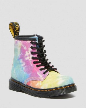 Dr Martens Toddler 1460 Tie Dye Lace Up Boots Boots Multicolor | 75891VMRB