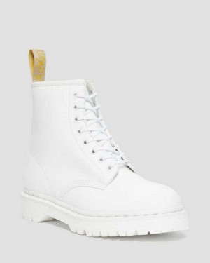 Dr Martens Vegan 1460 Bex Kemble Mono Platform Boots Originals Shoes White | 24568JZQR