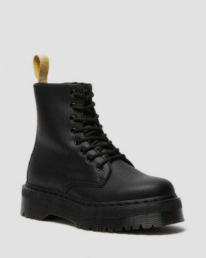 Dr Martens Vegan Jadon II Mono Platform Boots Ankle Boots Black | 89351WKFL