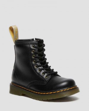 Dr Martens Vegan Toddler 1460 Lace Up Boots Boots Black | 54012CQUD