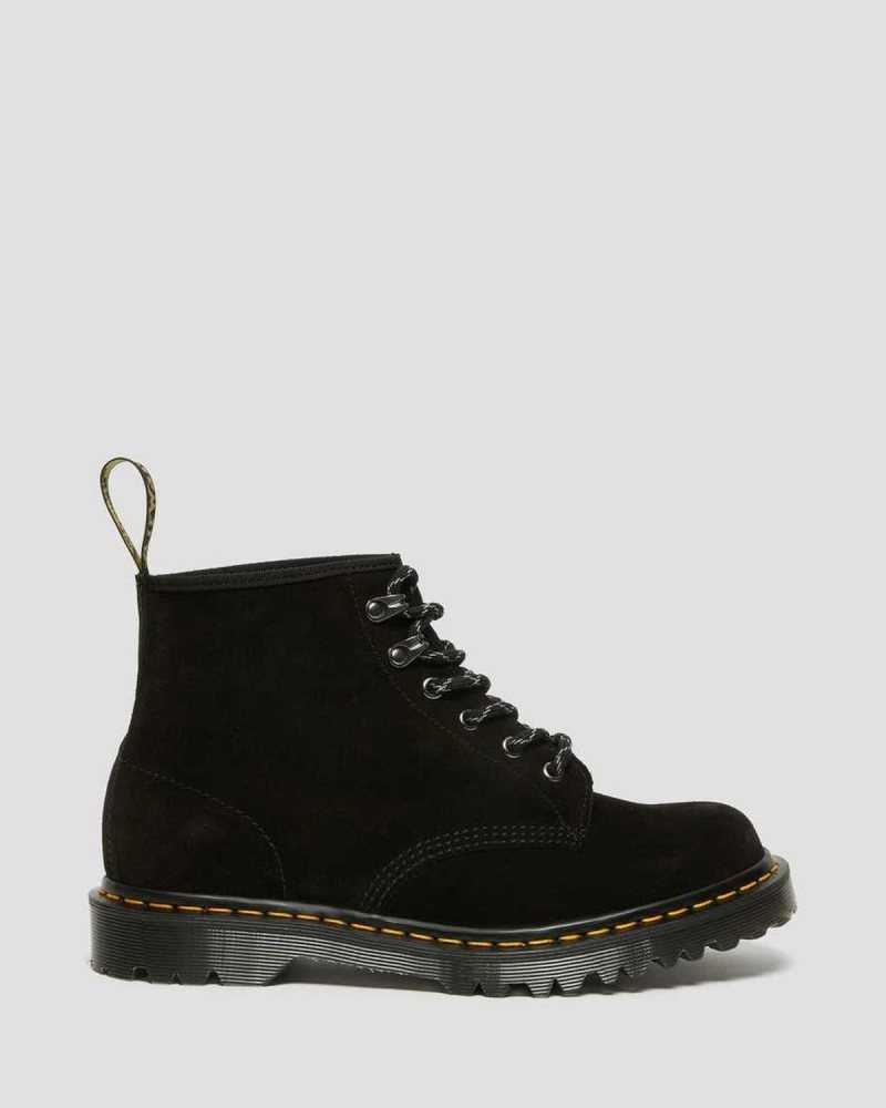 Dr Martens 101 Ben Suede Ankle Boots Made In England Black | 01583RSXD