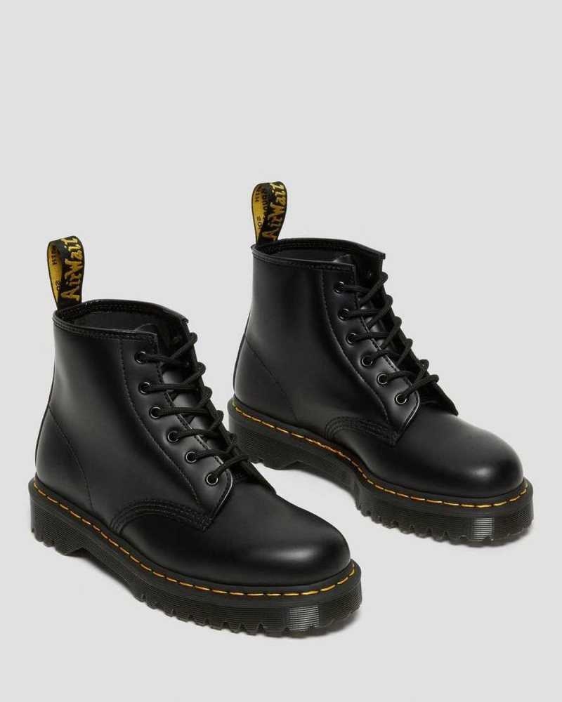 Dr Martens 101 Bex Smooth Leather Ankle Boots Boots Black | 12853CKTL